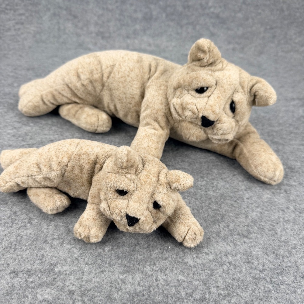 Second Nature Design Cuddly Quarry Critters 2003 Candy the Cat and Kitten Plush - Picture 1 of 9